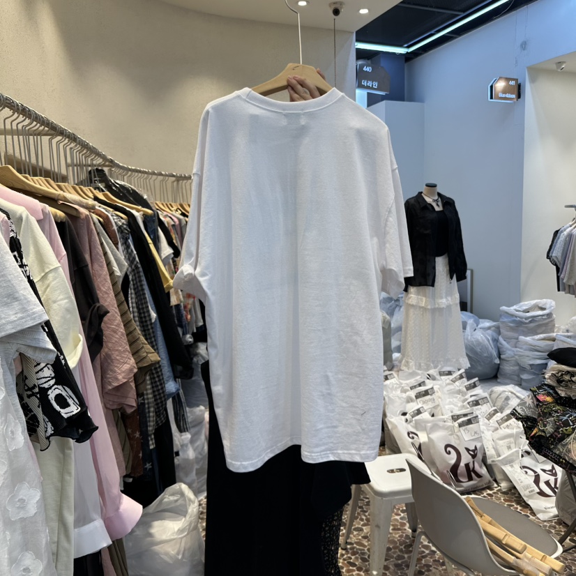 THE LINE-Q直郵韓國代購㊣女裝新品25春夏人氣熱賣推薦T恤THE LINE-qT恤