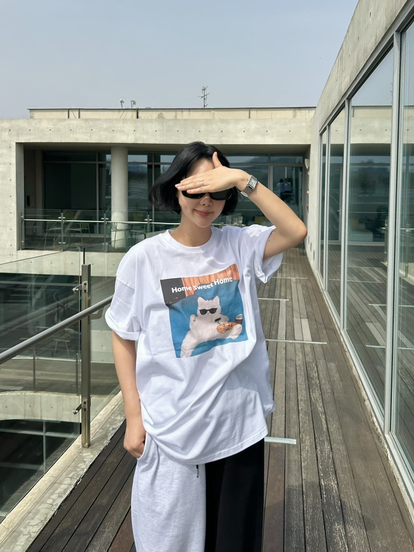 THE LINE-Q直郵韓國代購㊣女裝新品25春夏人氣熱賣推薦T恤THE LINE-qT恤