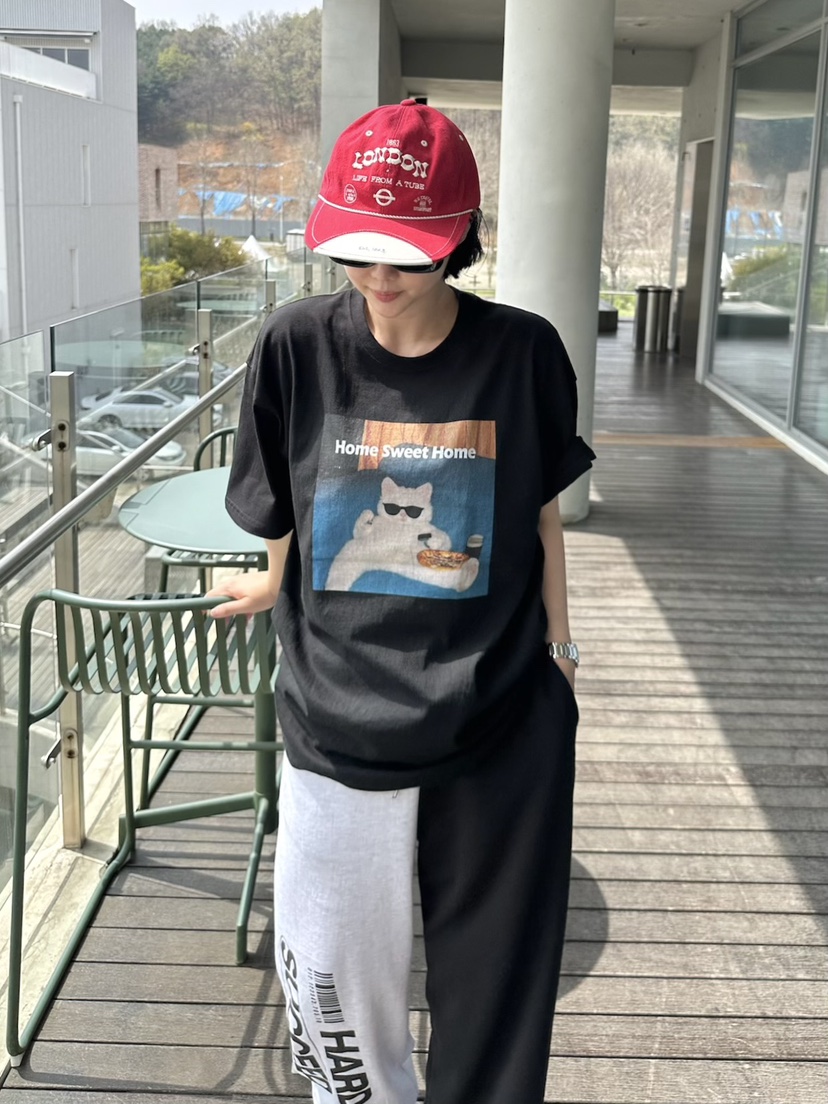 THE LINE-Q直郵韓國代購㊣女裝新品25春夏人氣熱賣推薦T恤THE LINE-qT恤