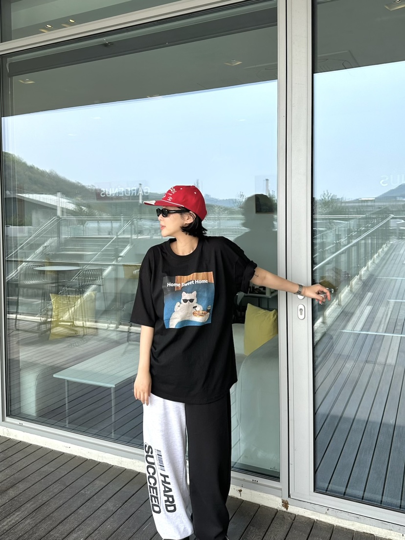 THE LINE-Q直郵韓國代購㊣女裝新品25春夏人氣熱賣推薦T恤THE LINE-qT恤