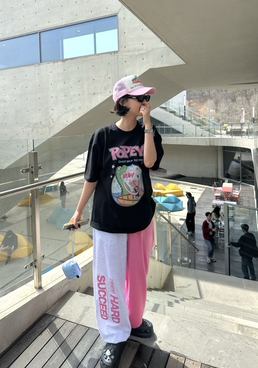 THE LINE-Q韓國直郵㊣女裝新款人氣休閑25春夏熱賣休閑褲THE LINE-q休閑褲