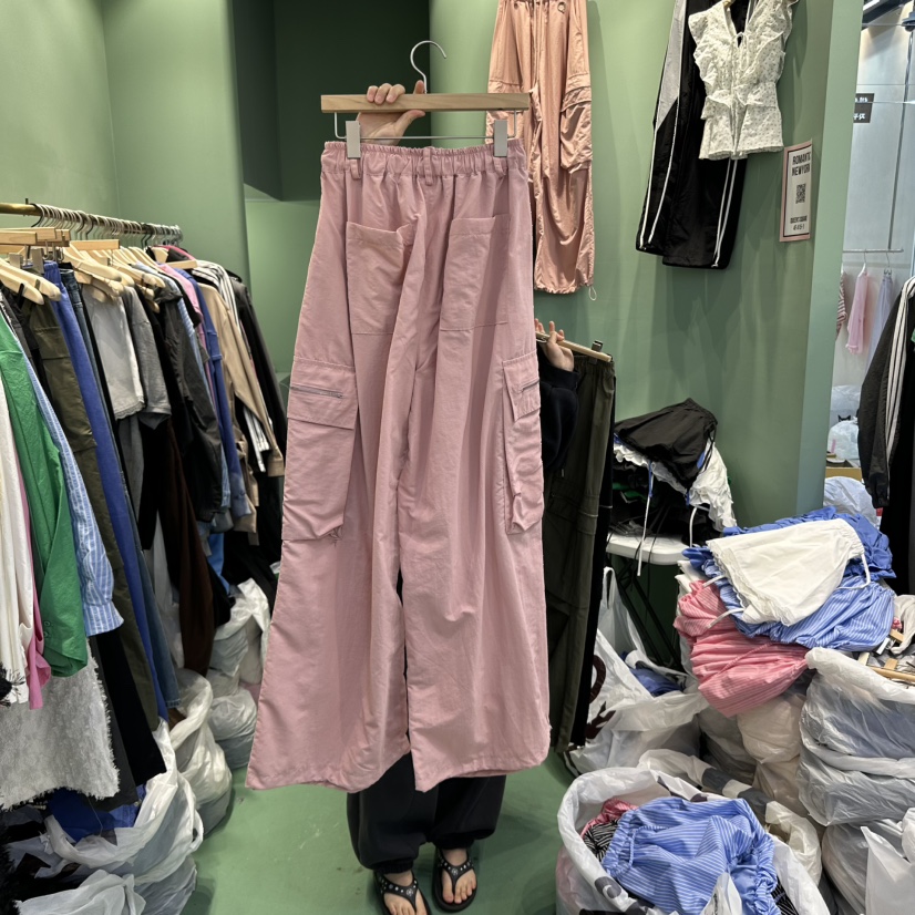 ROMANTIC NEWYORK韓國㊣直郵東大門代購女裝新品25春夏休閑褲工裝褲ROMANTIC NEWYORK休閑褲