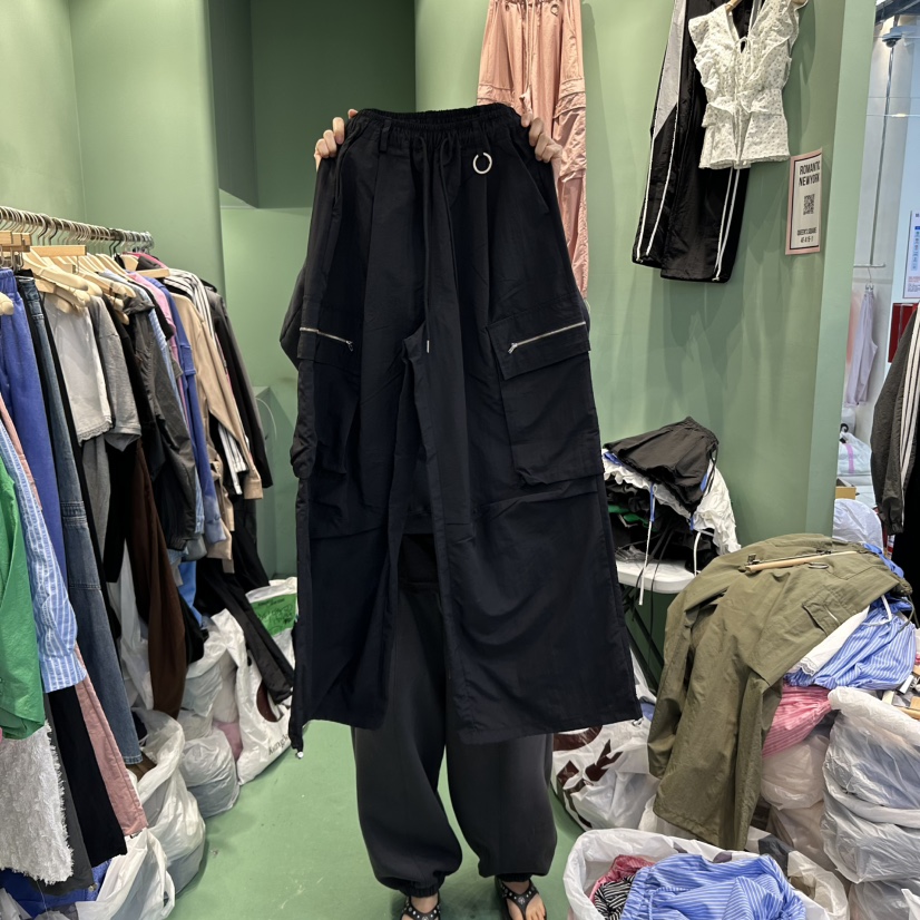 ROMANTIC NEWYORK韓國㊣直郵東大門代購女裝新品25春夏休閑褲工裝褲ROMANTIC NEWYORK休閑褲圖色3