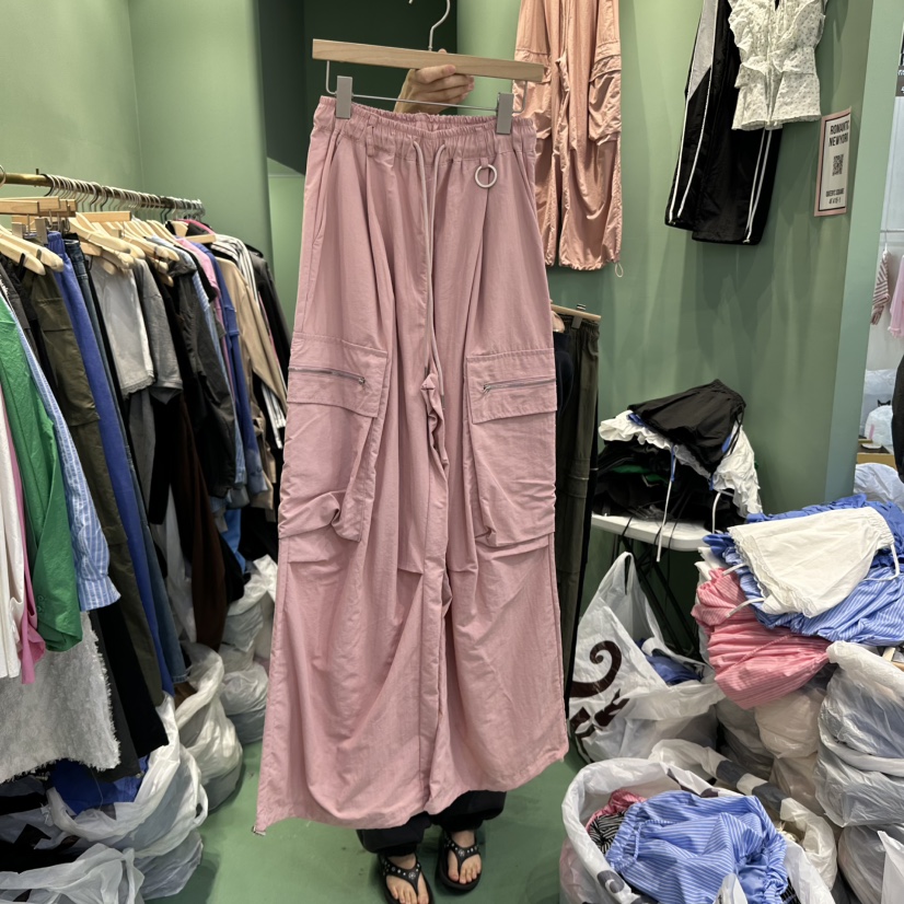 ROMANTIC NEWYORK韓國㊣直郵東大門代購女裝新品25春夏休閑褲工裝褲ROMANTIC NEWYORK休閑褲圖色4