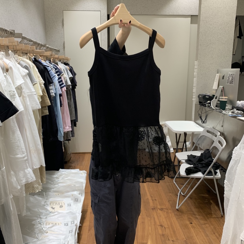 COMELY韓國㊣直郵東大門代購女裝新品休閑人氣推薦吊帶背心COMELY吊帶/背心