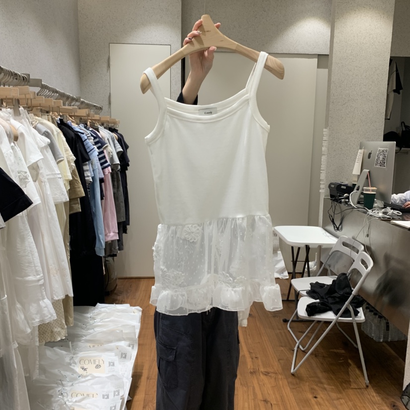 COMELY韓國㊣直郵東大門代購女裝新品休閑人氣推薦吊帶背心COMELY吊帶/背心圖色2