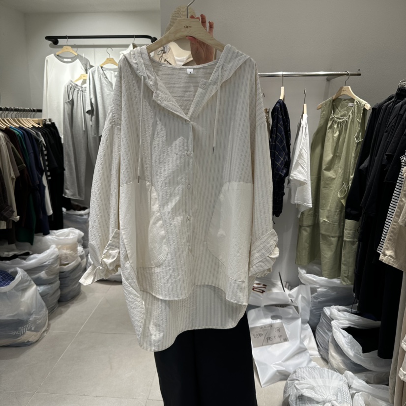 IN KIRA韓國直郵㊣女裝新品25春夏推薦時尚熱賣襯衫蕾絲衫IN KIRA襯衫/蕾絲衫圖色2