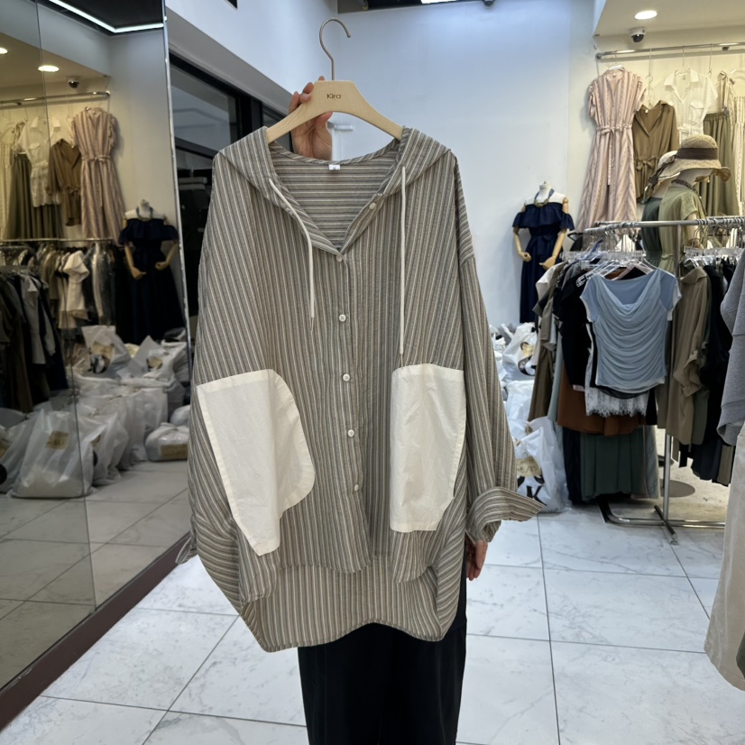 IN KIRA韓國直郵㊣女裝新品25春夏推薦時尚熱賣襯衫蕾絲衫IN KIRA襯衫/蕾絲衫圖色3