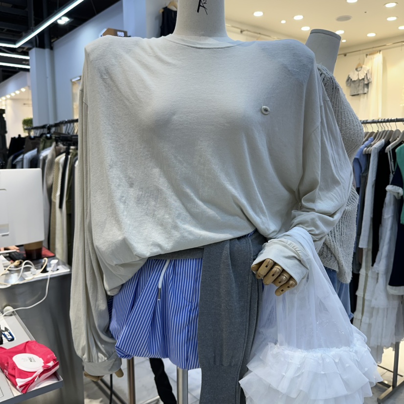 A2/D2韓國㊣直郵東大門代購女裝新品25春夏熱賣推薦長袖T恤A2/D2長袖T恤