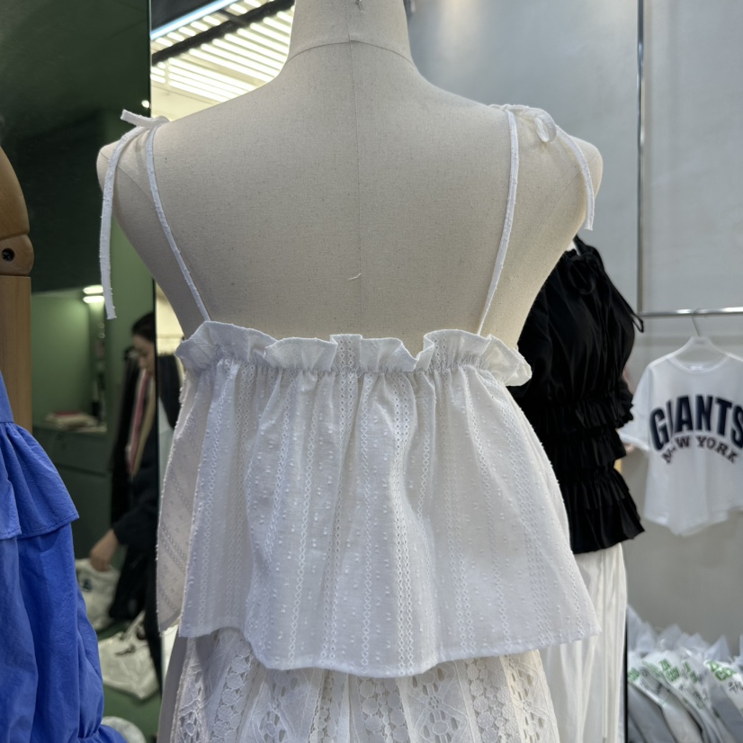 ROMANTIC NEWYORK直郵韓國代購㊣女裝新品時尚25春夏吊帶背心ROMANTIC NEWYORK吊帶/背心