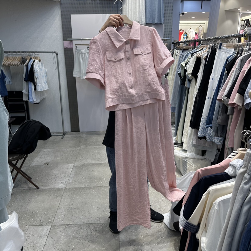 BLOOM韓國直郵㊣女裝新款25春夏人氣推薦套裝泡泡袖套裝短款BLOOM-Q套裝圖色3
