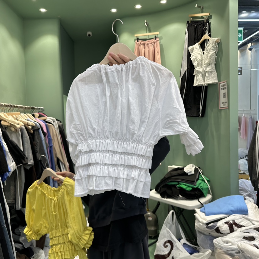 ROMANTIC NEWYORK韓國直郵㊣東大門實拍女裝新品時尚襯衫蕾絲衫ROMANTIC NEWYORK襯衫/蕾絲衫