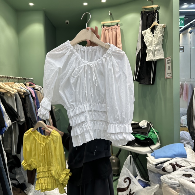 ROMANTIC NEWYORK韓國直郵㊣東大門實拍女裝新品時尚襯衫蕾絲衫ROMANTIC NEWYORK襯衫/蕾絲衫圖色2