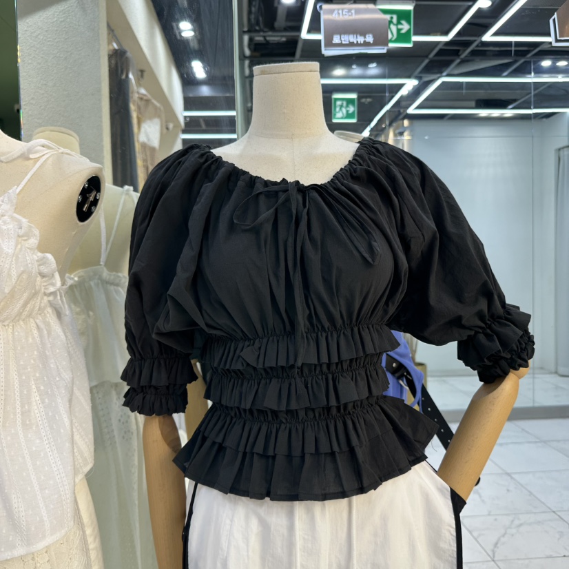ROMANTIC NEWYORK韓國直郵㊣東大門實拍女裝新品時尚襯衫蕾絲衫ROMANTIC NEWYORK襯衫/蕾絲衫圖色3