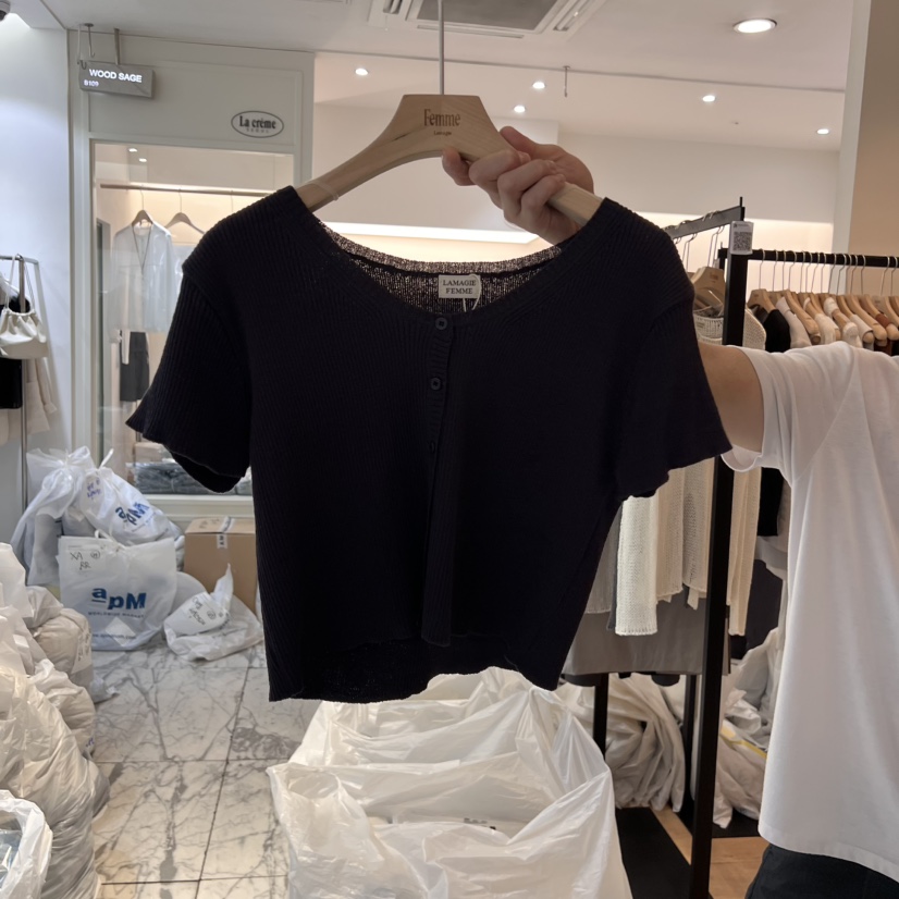 LA MAGIE FEMME直郵韓國代購㊣女裝新款推薦熱賣休閑25春夏T恤Lamagie FemmeT恤圖色3
