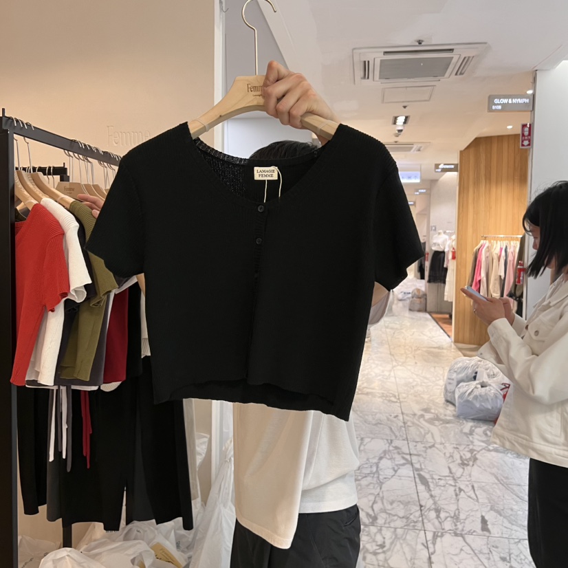 LA MAGIE FEMME直郵韓國代購㊣女裝新款推薦熱賣休閑25春夏T恤Lamagie FemmeT恤圖色5
