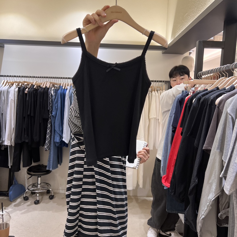 SELF SERVICE韓國㊣直郵東大門代購女裝新品熱賣25春夏吊帶背心SELF SERVICE吊帶/背心圖色3
