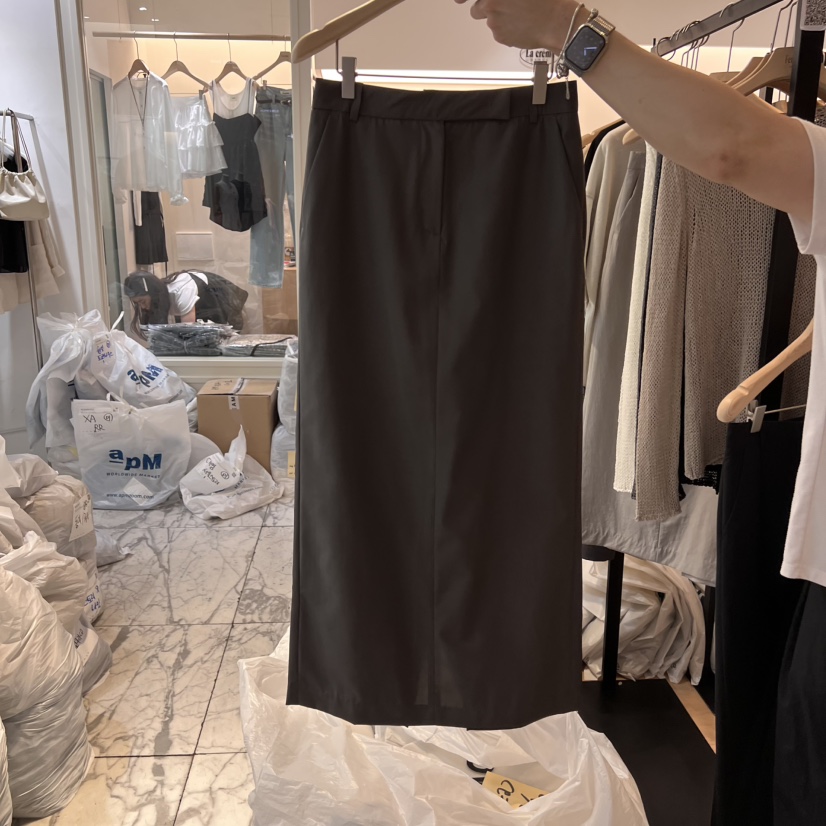 LA MAGIE FEMME韓國直郵㊣東大門實拍女裝新品25春夏半身裙中短裙Lamagie Femme半身裙/中短裙圖色2