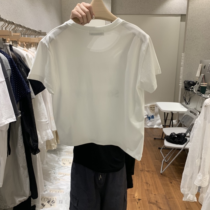 COMELY直郵韓國代購㊣女裝新品時尚人氣休閑25春夏推薦熱賣T恤COMELYT恤