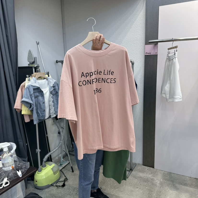 BLOOM韓國直郵㊣東大門實拍女裝新品時尚人氣休閑25春夏T恤BLOOM-QT恤圖色3