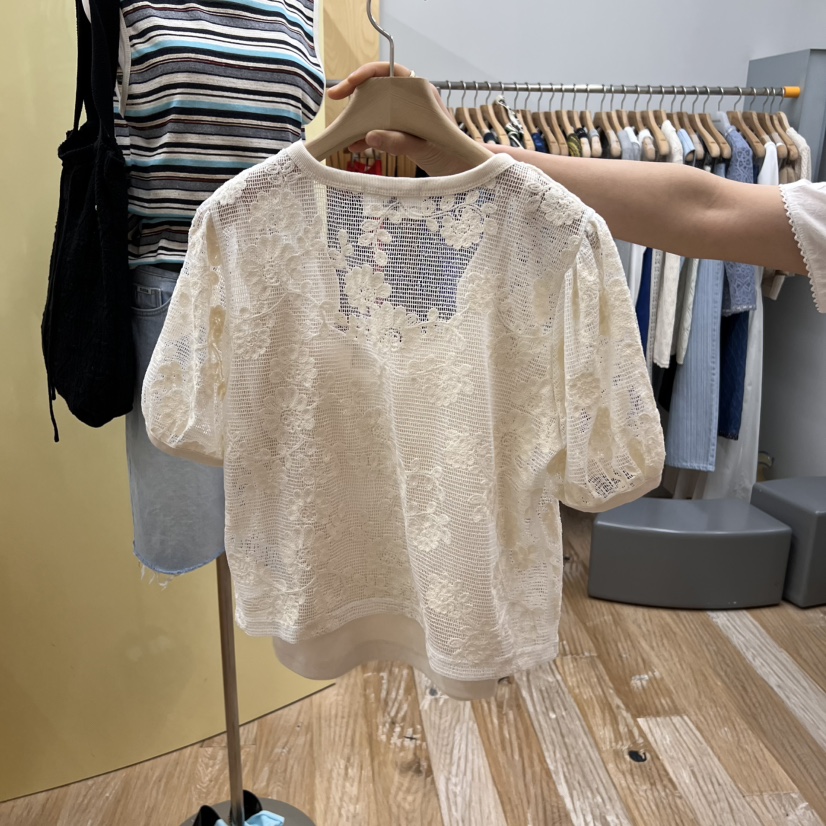 THEPLAN直郵韓國代購㊣女裝新品熱賣推薦人氣套裝套裝蕾絲開衫THE PLAN套裝