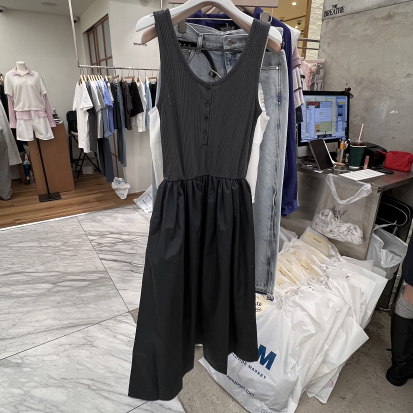 BREATHE直郵韓國代購㊣女裝新款推薦休閑時尚25春夏熱賣連衣裙BREATHE連衣裙圖色2