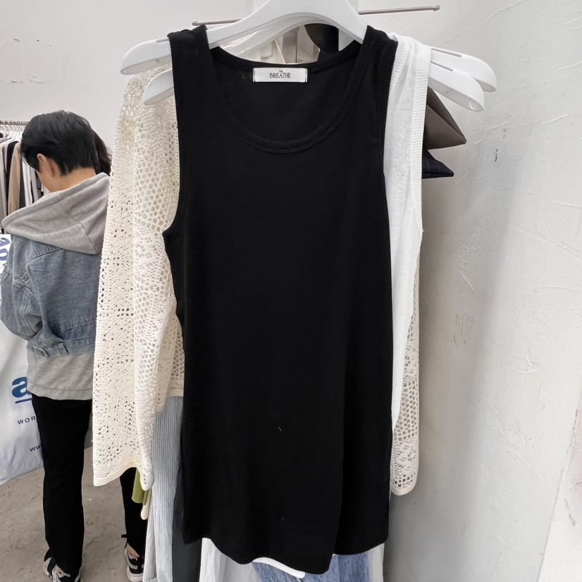 BREATHE韓國㊣直郵東大門代購女裝新品時尚休閑25春夏吊帶背心BREATHE吊帶/背心圖色3