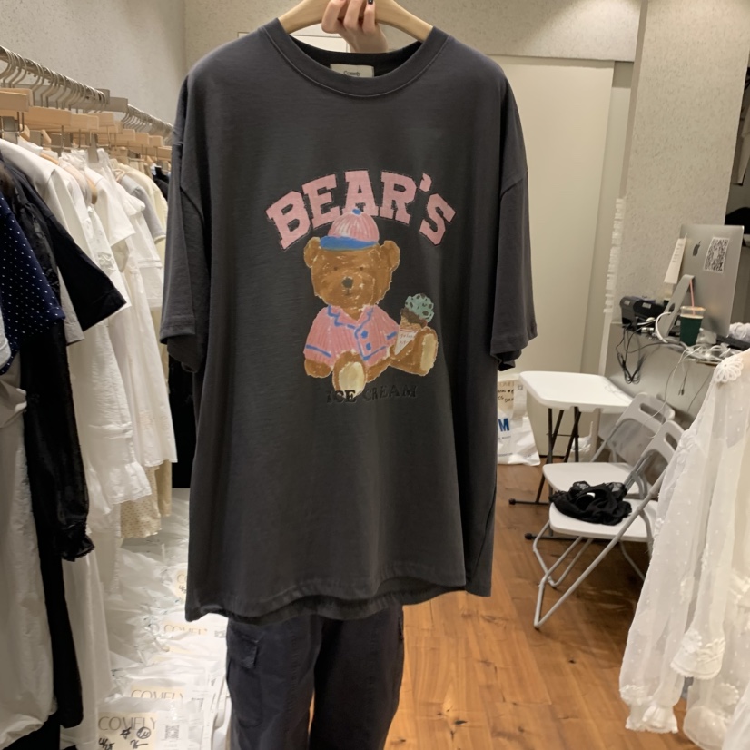 COMELY韓國㊣直郵東大門代購女裝新品推薦熱賣休閑人氣25春夏T恤COMELYT恤圖色3