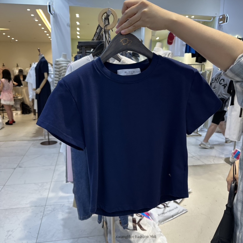 A2/D2韓國直郵㊣東大門實拍女裝新款時尚25春夏休閑推薦T恤A2/D2T恤圖色2