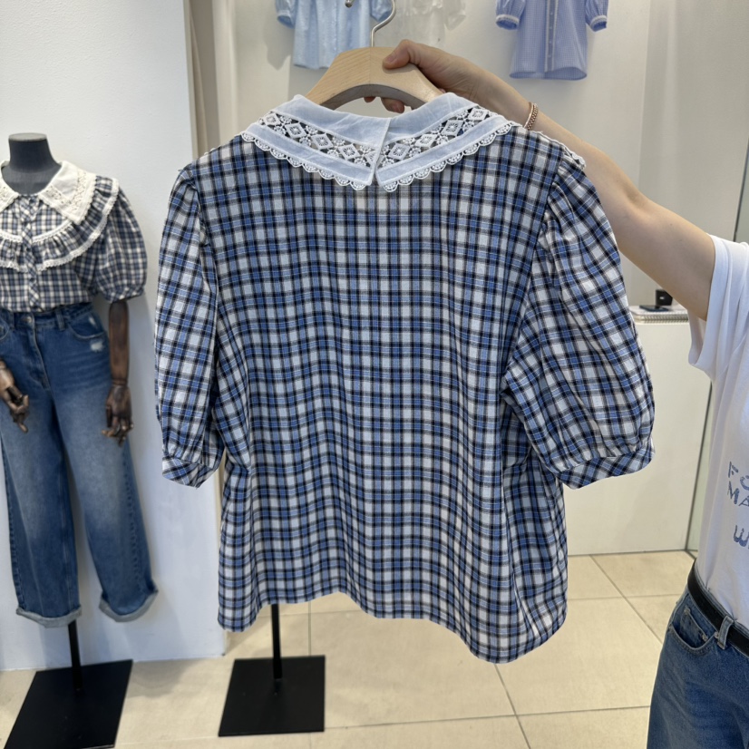 2nd B-S韓國直郵㊣女裝新品休閑人氣推薦熱賣時尚襯衫蕾絲衫2nd B-S襯衫/蕾絲衫