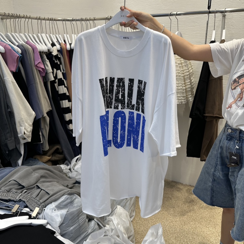 HEIL韓國㊣直郵東大門代購女裝新品推薦熱賣時尚休閑25春夏T恤HEILT恤
