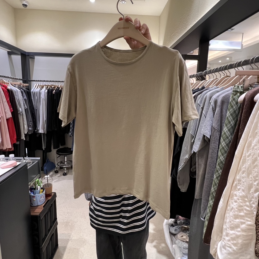SELF SERVICE韓國直郵㊣女裝新品25春夏人氣熱賣推薦休閑T恤SELF SERVICET恤圖色2