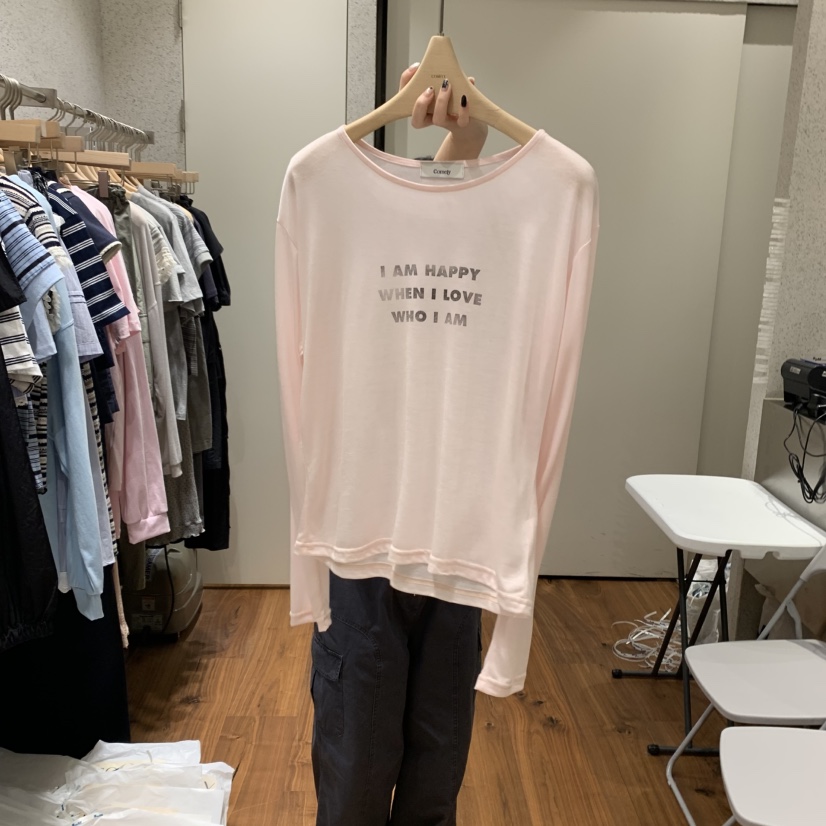 COMELY韓國直郵㊣東大門實拍女裝新品時尚休閑人氣熱賣長袖T恤COMELY長袖T恤