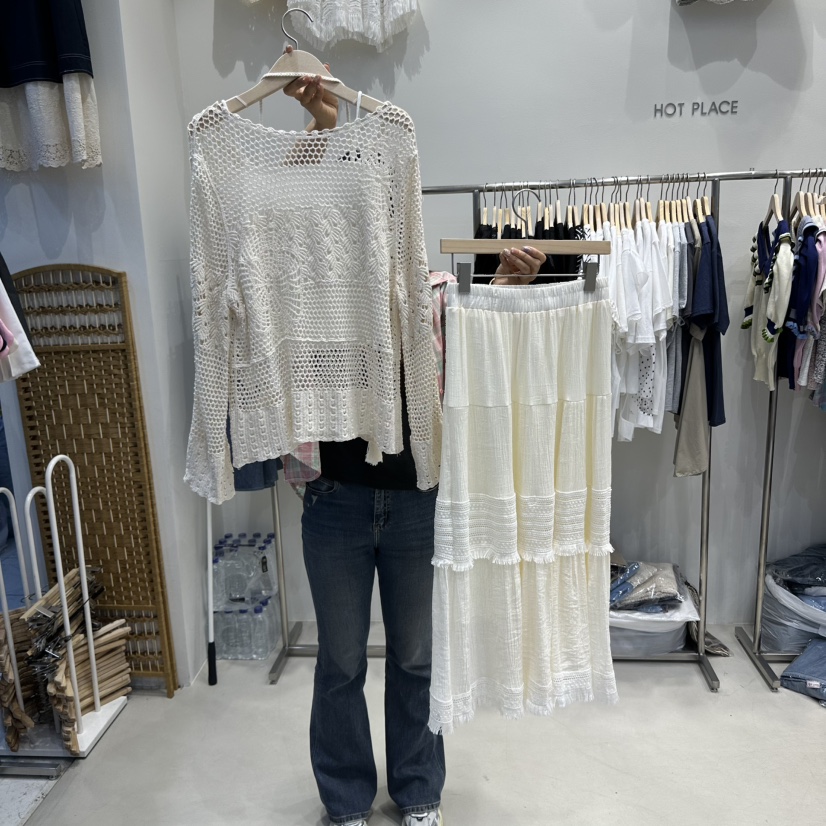 HOT PLACE直郵韓國代購㊣女裝新品推薦套裝含腰繩兩件套套裝HOT PLACE/DREAM GIRIS套裝