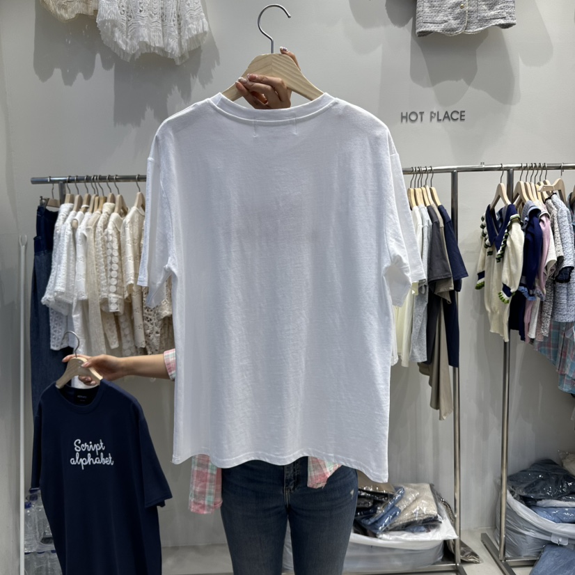 HOT PLACE韓國直郵㊣東大門實拍女裝新品25春夏人氣時尚T恤HOT PLACE/DREAM GIRIST恤