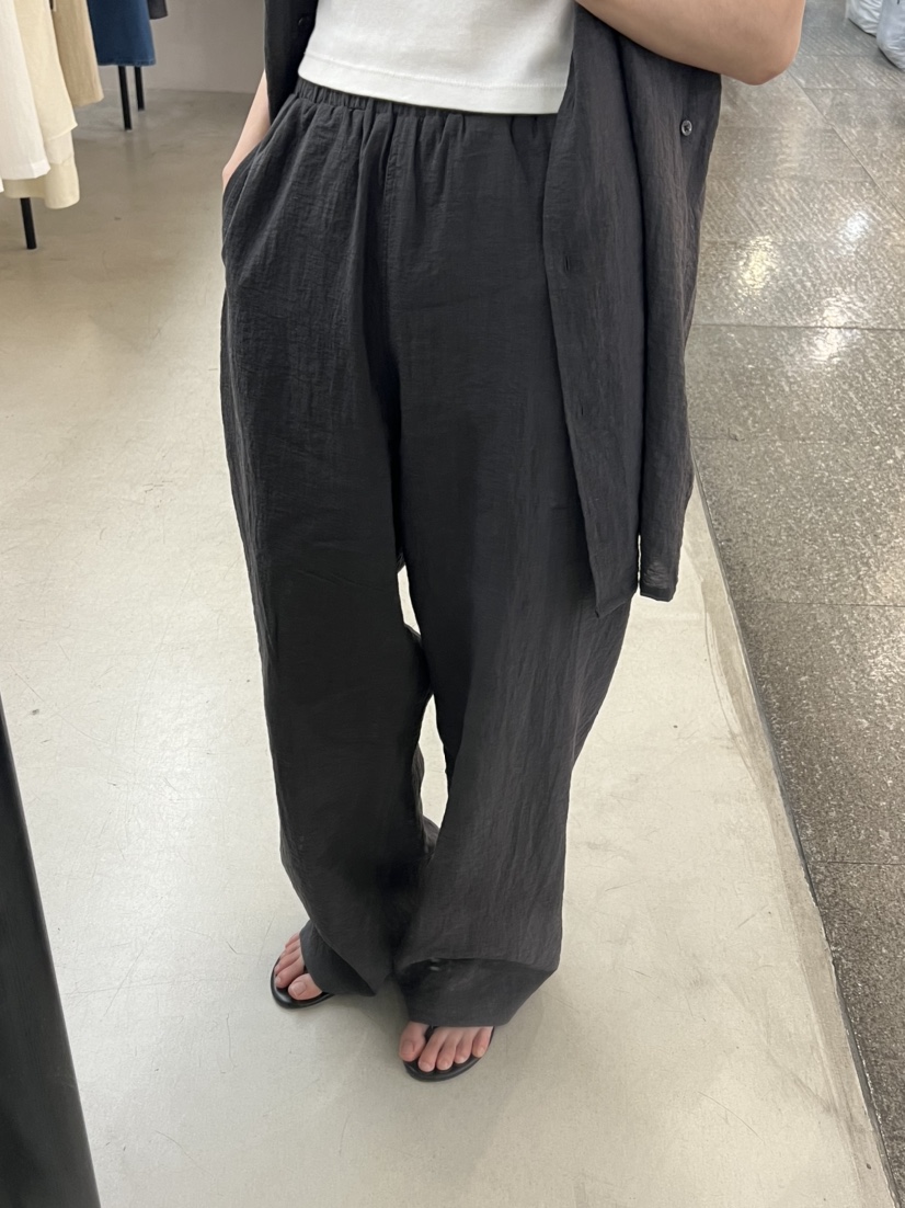 MYOS韓國直郵女士新品人氣推薦真品時尚熱賣職業休閑褲亞麻布MYOS休閑褲圖色2