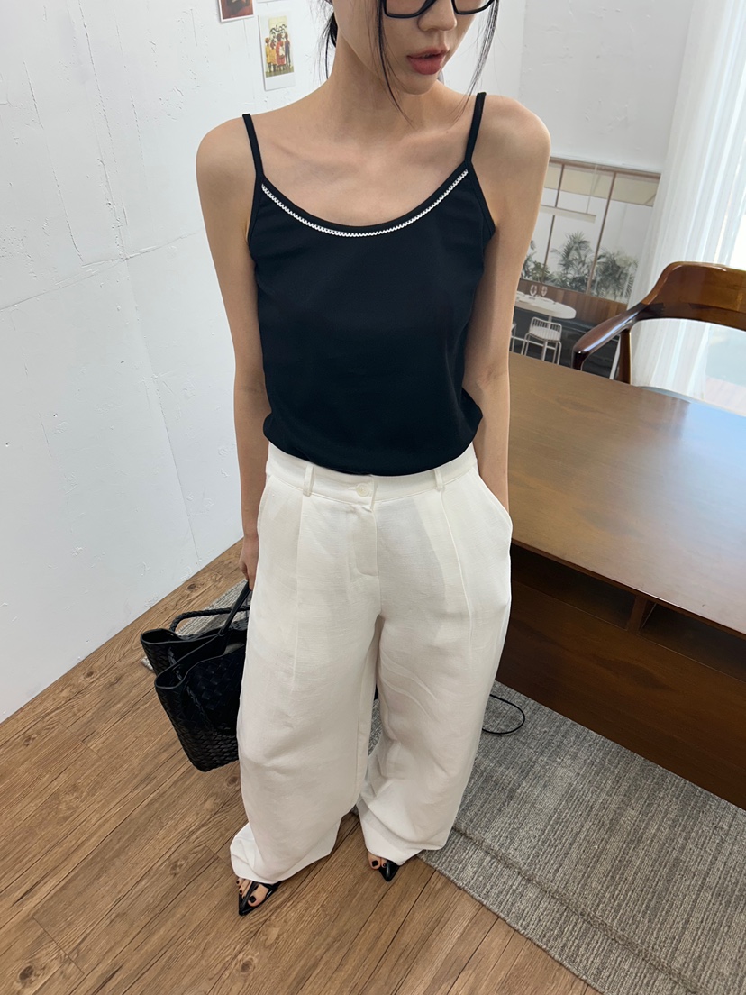 ME MO東大門實拍女士新品真品人氣休閑推薦熱賣25春夏吊帶背心ME MO吊帶/背心