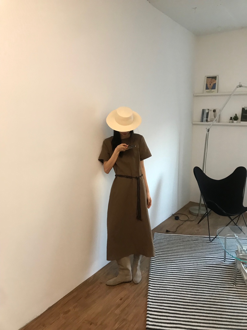 ME MO韓國直郵女裝新款推薦職業時尚真品人氣連衣裙不含腰帶ME MO連衣裙