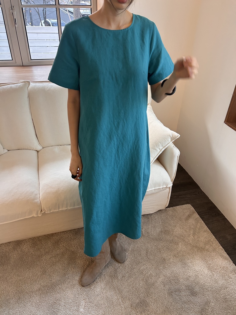 ME MO韓國直郵女裝新款推薦職業時尚真品人氣連衣裙不含腰帶ME MO連衣裙圖色2