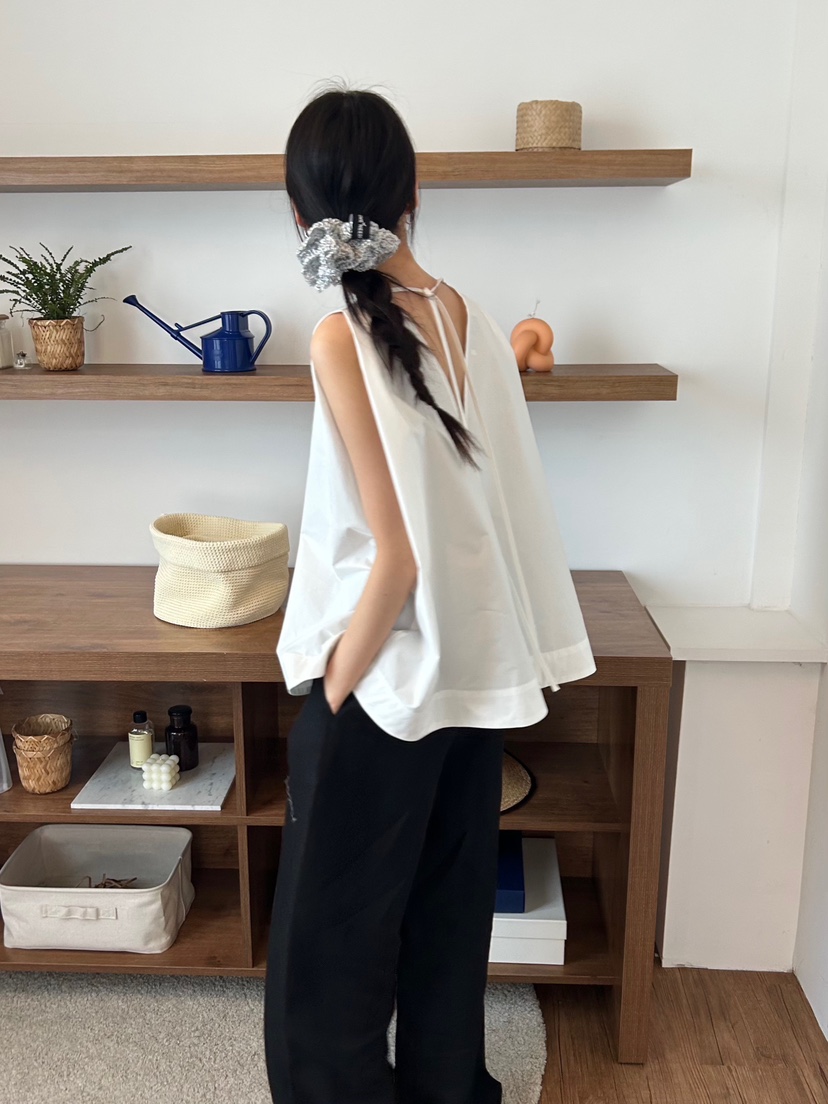 ME MO韓國直郵女士新品職業真品熱賣25春夏時尚休閑吊帶背心ME MO吊帶/背心