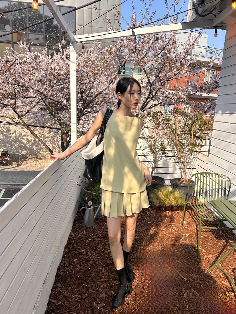 ME MO韓國直郵女士新品真品人氣熱賣25春夏休閑時尚吊帶背心ME MO吊帶/背心