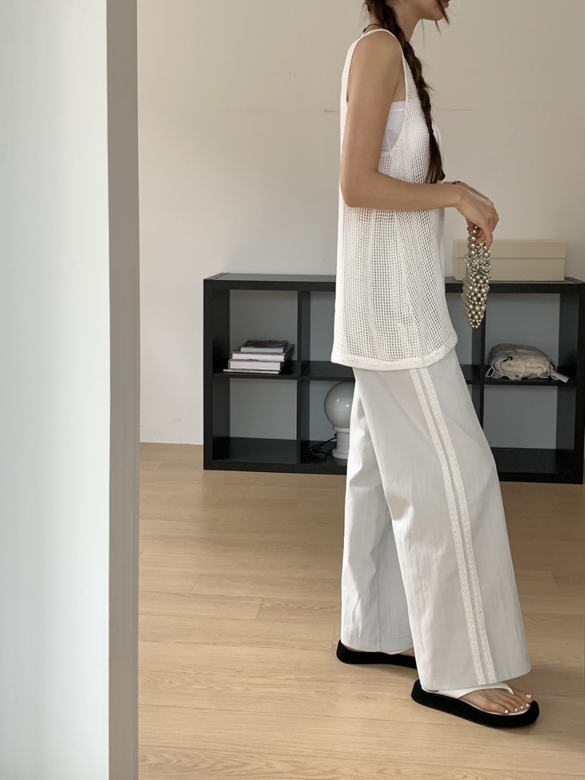 RE:OPENING韓國直郵女裝新款真品推薦人氣熱賣休閑休閑褲蕾絲RE:OPENING休閑褲