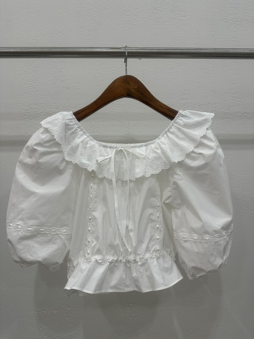 BANI BLUSH韓國直郵女裝新款時尚25春夏熱賣人氣襯衫蕾絲衫BANI BLUSH襯衫/蕾絲衫