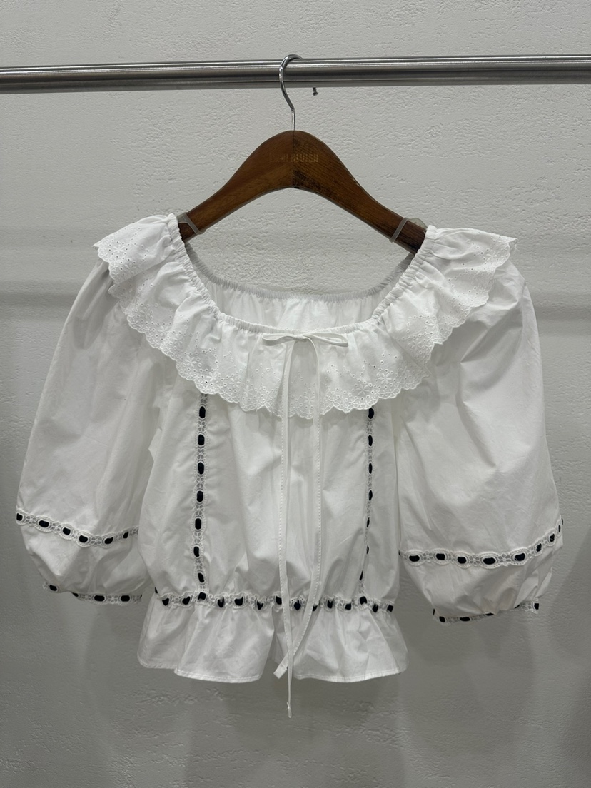 BANI BLUSH韓國直郵女裝新款時尚25春夏熱賣人氣襯衫蕾絲衫BANI BLUSH襯衫/蕾絲衫圖色2