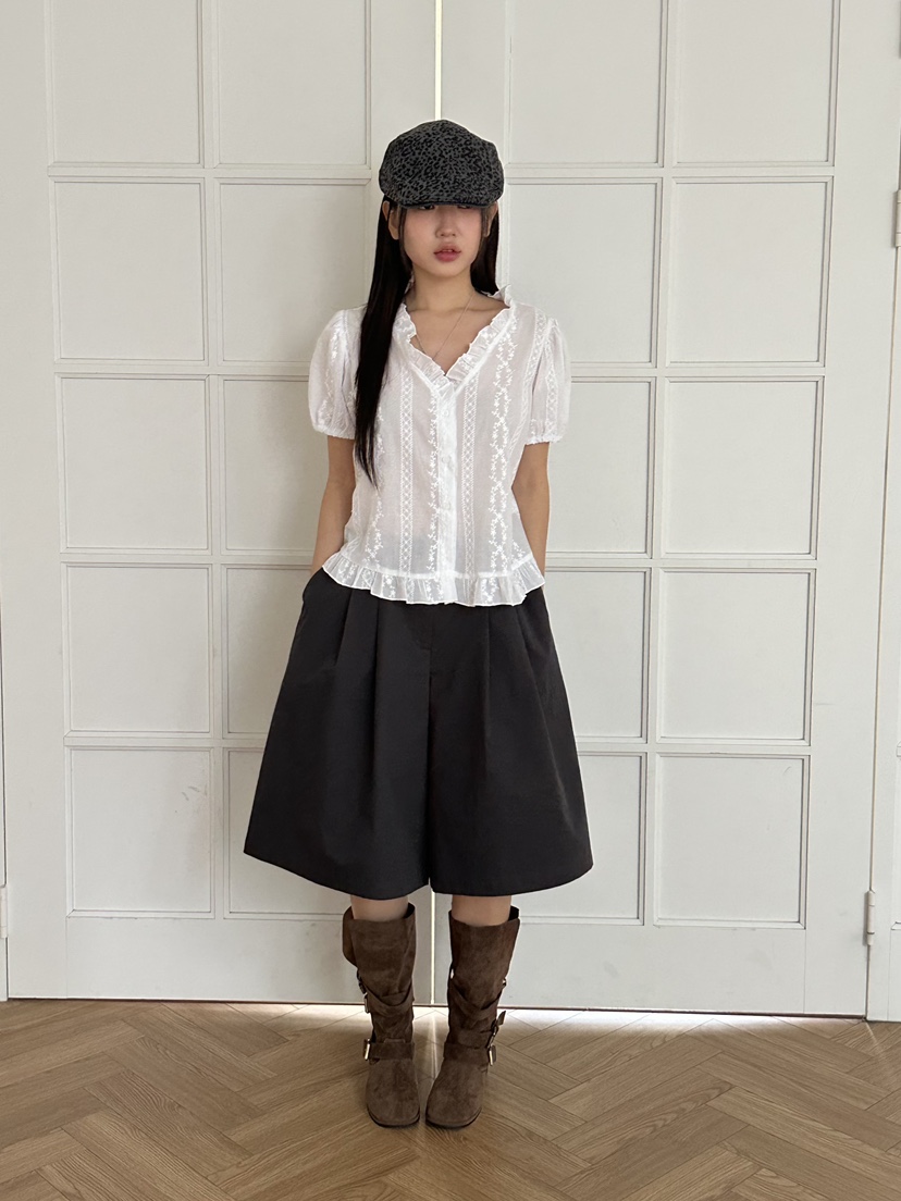 I MFACT東大門實拍女裝新款真品25春夏推薦職業襯衫蕾絲衫I MFACT襯衫/蕾絲衫