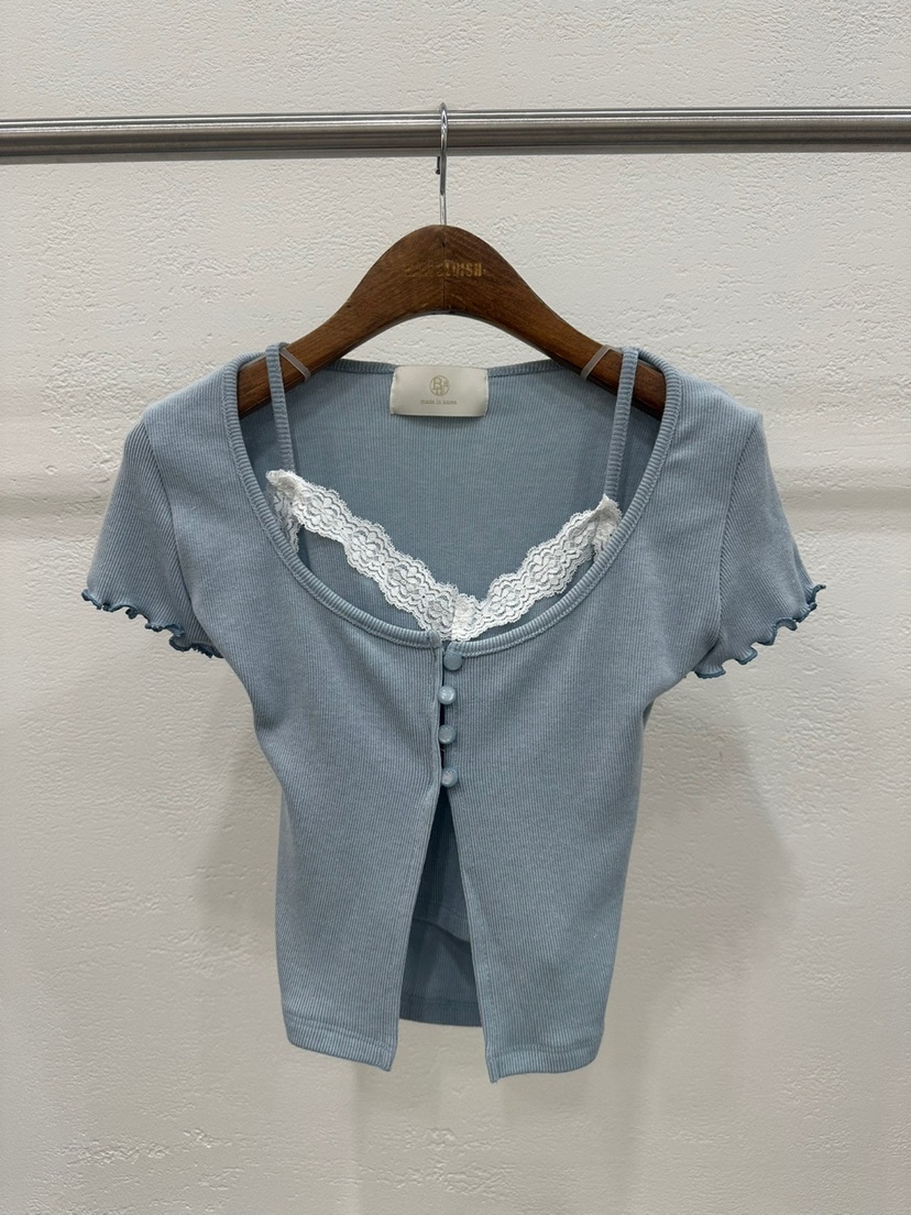 BANI BLUSH韓國代購女士新款職業休閑熱賣人氣真品推薦T恤BANI BLUSHT恤圖色2
