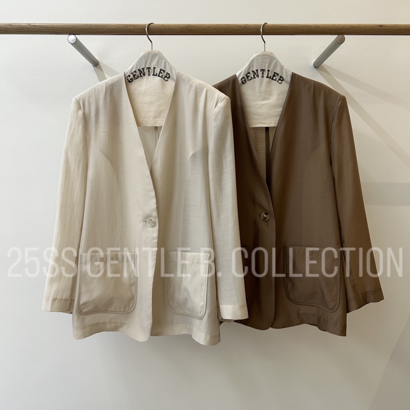 GENTLE B韓國直郵女裝新品休閑人氣25春夏推薦職業熱賣夾克GENTLE B夾克