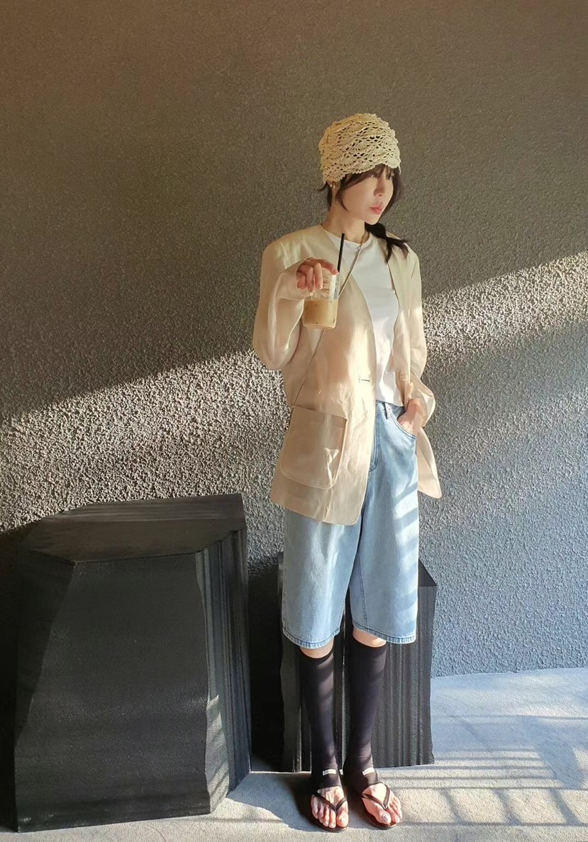 GENTLE B韓國直郵女裝新品休閑人氣25春夏推薦職業熱賣夾克GENTLE B夾克