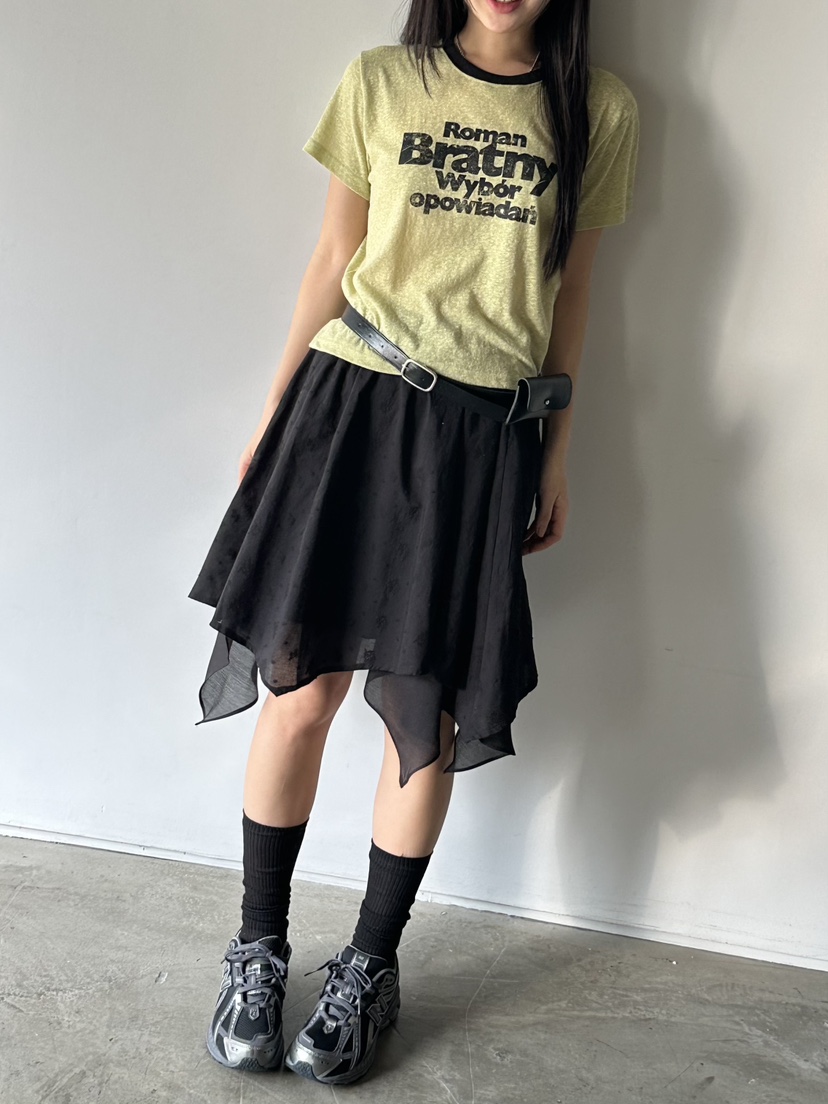 I MFACT韓國代購女士新品休閑真品25春夏半身裙中短裙雙層I MFACT半身裙/中短裙