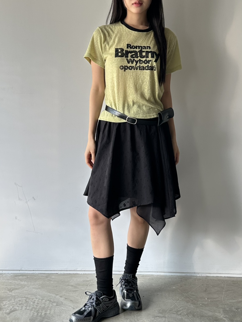 I MFACT韓國代購女士新品休閑真品25春夏半身裙中短裙雙層I MFACT半身裙/中短裙
